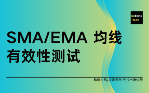 SMA/EMA 均线有效性测试(一)